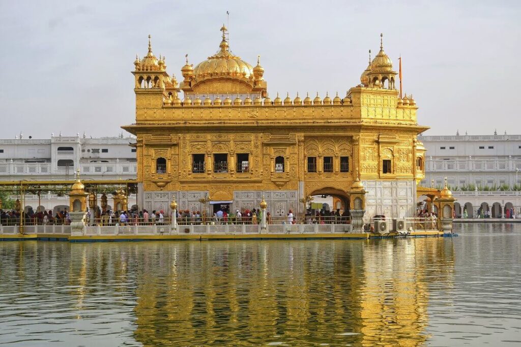 Beautiful Golden Temple in Amritsar, a Famous Place in India
