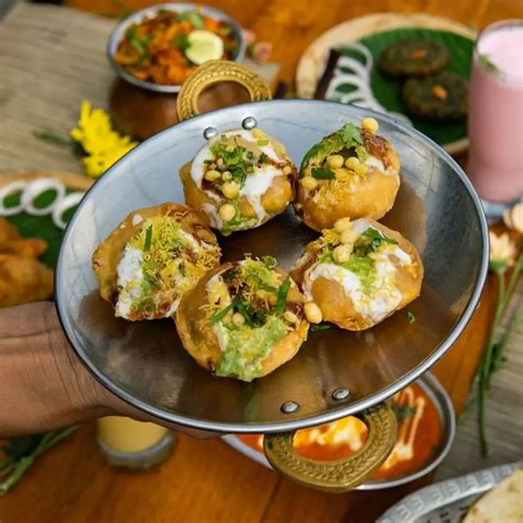 Pani puri is one of the most famous street food in the Hyderabad